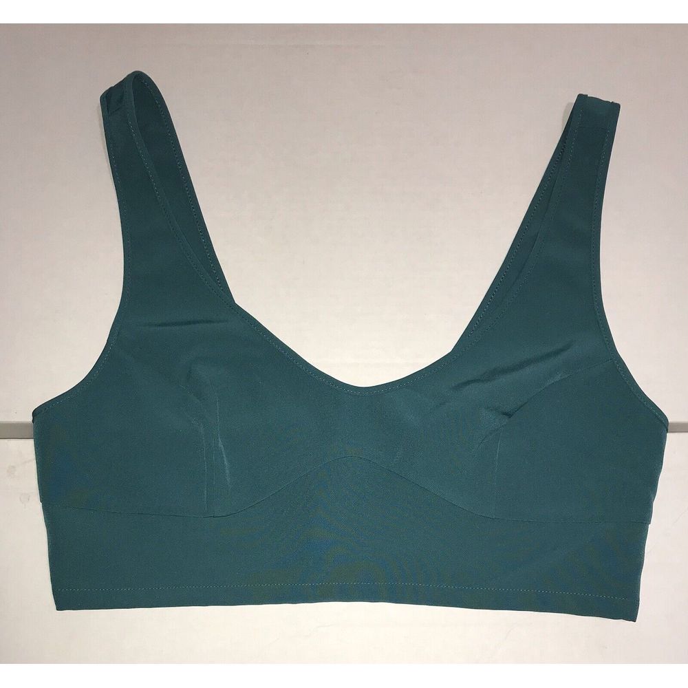 NWOT Sincerely Jules Active Green Wide Band Sport Bra Bralette Size Large L New